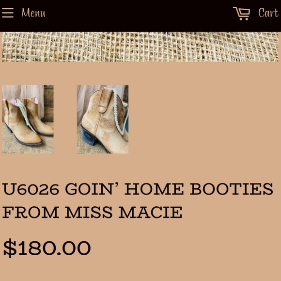 New $180 Miss Macie Going Home Ankle Boots Booties 9.5 M Tan Brown Cowboy!!! - Picture 3 of 11
